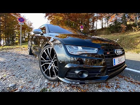 Audi S7 450hp 2015 POV test drive by seen through cars