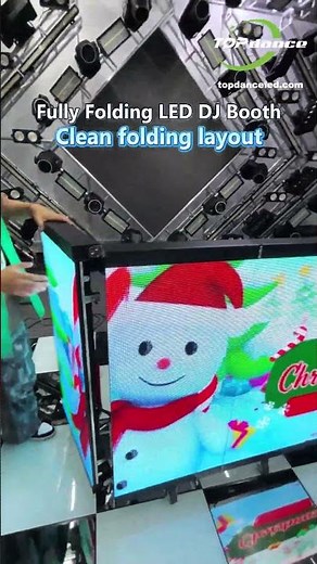 LED Foldable DJ Booth | 270° Immersive HD Visuals#LEDDisplaySize#ScreenSizePixels