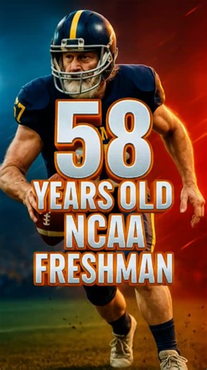 Meet the 58-Year-Old College Football Freshman Making NCAA History #football #shorts