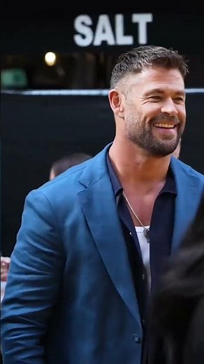 Chris Hemsworth likely attending the premiere of his docu-series Limitless❤️‍🩹🎀#shorts