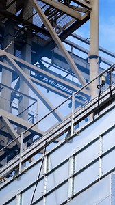 Hard work of elevator. Operation of the elevator at full speed. Vertical video | Premium Stock Video Footage