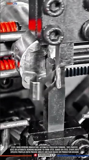 Steel Band Bending Innovation: Automatic Precision Forming #tech
