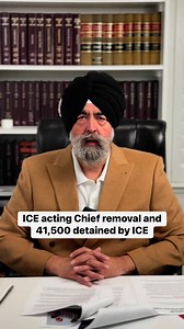 56K views · 642 reactions | ICE acting Chief removal and 41,500 detained by ICE #jaspreetsinghattorney | Jaspreet Singh Attorney | Facebook