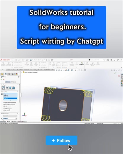SolidWorks Tutorial for Beginners | Learn 3D Modeling Step-by-Step (2025) #SolidWorks #solidworksrutorial #solidworks_modeling #solidworkstutorial #solidworksdesign #CAD #cadcam #caddesign | Kyaw Win