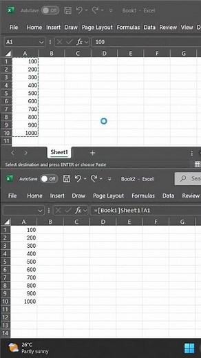 How to Link Excel Sheets & Workbooks Automatically | ExcelTips #ExcelTips #ExcelTutorial #ExcelShort