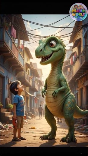 FULL Part Channel Par hai || Dinosaur India Aa Gaya 😂 | Funny Dino Story #shorts
