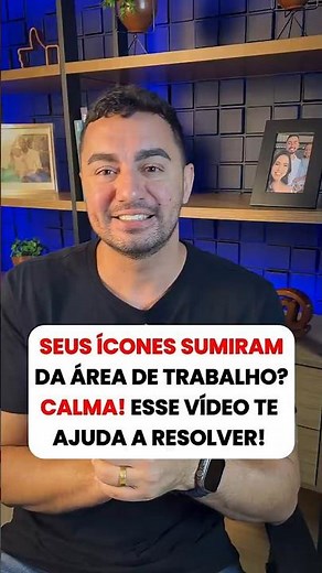 SUMIU TUDO na sua Área de Trabalho? Veja como RESOLVER! #shorts