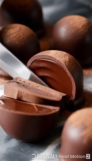 #اكسبلور #Chocolate Truffle ASMR – Smooth 4K Calm #fruit #satisfying #food #relaxing