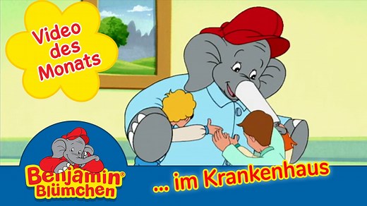 Im VIDEO DES MONATS Januar versucht Benjamin einen Rüsselstand und bricht sich kurzerhand diesen. 🚑 😰Nach Eingipsung des Rüssels muss er noch ein wenig im Krankenhaus 🏥 verweilen. Bald hat Benjamin Heimweh. Doch auf der Kinderstation trifft er Kinder, mit denen er sich anfreundet... Auf dem offiziellen #YouTube-Channel #BenjaminBlümchenTV findest du das Video in voller Länge ► https://www.youtube.com/watch?v=s_AuzQRRvk0 #BenjaminBlümchen #VideoDesMonats | Benjamin Blümchen