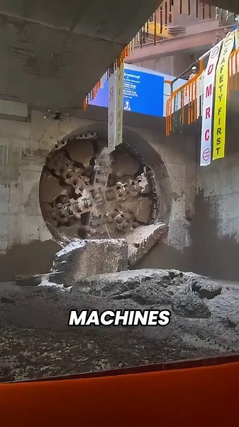 Comment les machines TBM creusent des tunnels sous la mer #machinesgeantes #technologie