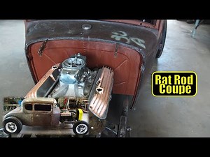 Rat Rod Fire Wall Build From School Bus Scrap - Model A Coupe