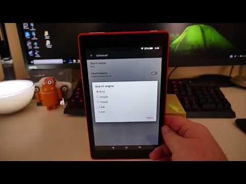 Fire HD 8 Silk Browser Change Search Provider to Google