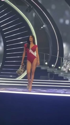 Miss Universe India 2021 Harnaaz Kaur Sandhu during Preliminary Swimsuit Competition