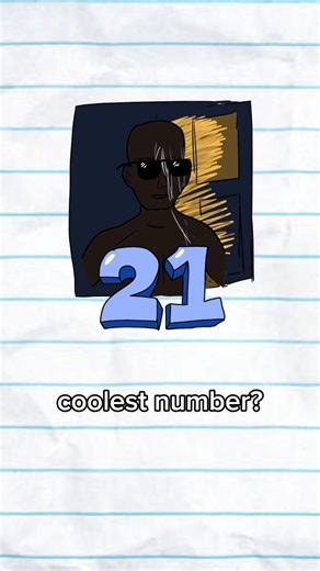 Matthew Jeong’s Grains on Instagram: "21 is the coolest number #math #facts"