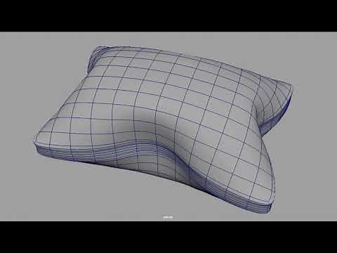 How to model a 3D Pillow in Maya 2020