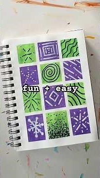 Fun and Easy Art Journaling Idea with Doodles #mixedmedia #posca #dailyart