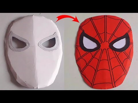 How to make Spiderman Mask with Paper | Easy Way to make