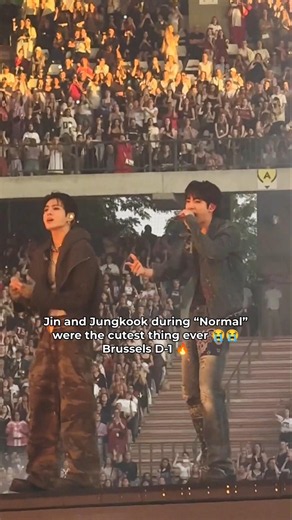 JinKook Took Over The Stage During Normal 🔥🔥 #BTS_ARIRANG_BRUSSELS #jungkook #jin