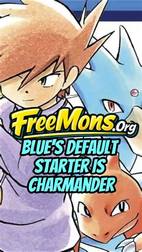 Blue's Default Starter Is Charmander #pokemon #nintendo #gaming