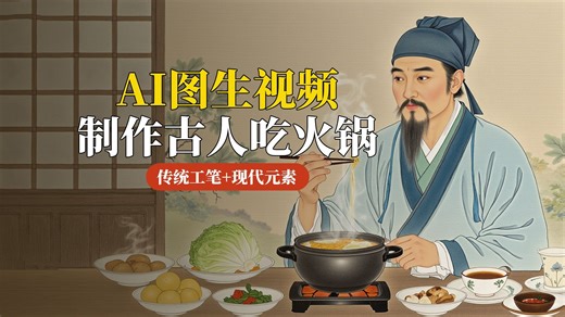 AIGC｜用AI做还原古人动态视频，2分钟生成一条视频，全流程拆解！