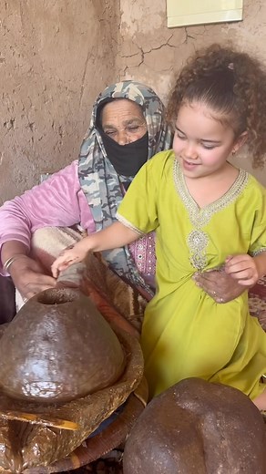 She was a bit shy ☺️ but glad she got to experience the traditional way of making Argan oil ❤️ also brought some for our hair since we loveee a good natural oil 🫶🏽 #argan #arganoil #morocco | aliyahxelia