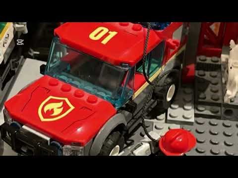 Lego stop motion robbery train crash and skate park accident
