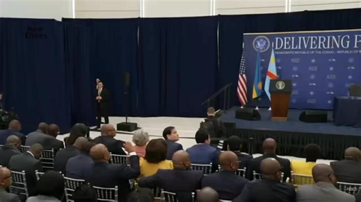 WATCH: Presidents Paul Kagame, Donald J. Trump, and Félix Tshisekedi arrive at the US Institute of Peace, where the Rwandan and DRC presidents are set to sign the peace agreement. | The New Times Publications
