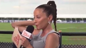 Kay Adams left 'stuttering' by newly-bearded NFL star Daniel Jones in interview