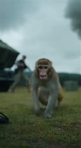 Monkey Mischief: Military Mayhem! 🐒🚀💥 #Monkey #Military #Comedy