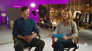 3.4K views · 94 reactions | "Have you ever been arrested for being too handsome?" is just one of Andrea Savage's questions for Tom Everett Scott, AKA Mike. Watch Andrea grill her TV husband in this behind-the-scenes interview and get ready for Season 2 starting Wednesday, January 9! | I'm Sorry | Facebook