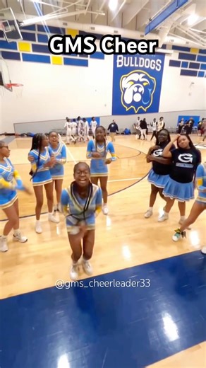🩵💛 Go GMS Cheer 📣 #cheer #cheerleading #school #sports