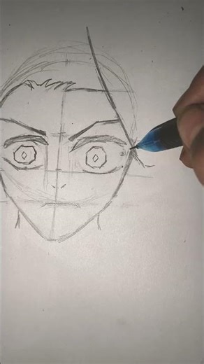 tanjiro drawing step by step #phonk #anime #demon Slayer
