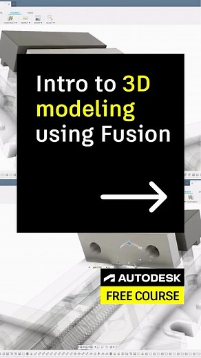 Autodesk Education on Instagram: "Comment CAD and we’ll send you a link! 💻 This free 12 hour on-demand course will equip first-year engineering students with the foundational CAD skills needed for the school year and beyond. 💪 In “Intro to 3D modeling using Autodesk Fusion” you’ll learn how to: ✅ design with parametric CAD ✅ create designs with mechanical motion ✅ edit appearances and physical materials ✅ create technical drawings #SkillUpSummer #StudentLearning #3Dmodeling #OnlineCourse #Onli