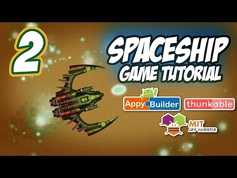 Make a Spaceship Game Asteroids in MIT App Inventor | AppyBuilder Thunkable p02