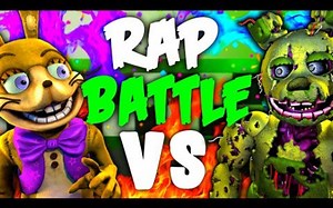【FNAF SFM/RAP对决】崩坏陷阱VS弹簧陷阱丨Glitchtrap vs Springtrap RAP BATTLE Song