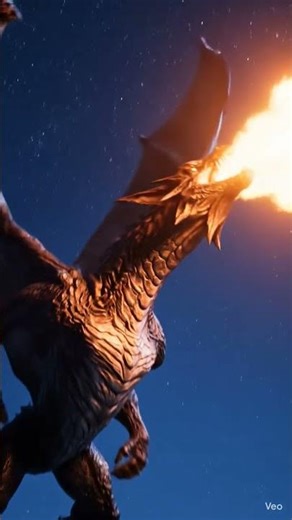 A colossal dragon emerges from the churning black clouds, #mysteriouscreatures