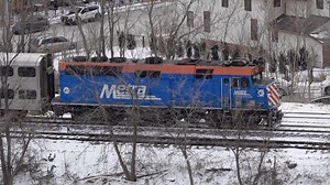 Metra EMD F40PH 芝加哥通勤铁路 UP-N Evanston 4K120 慢动作
