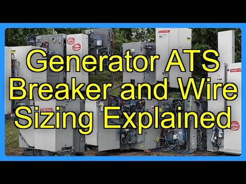 Generator ATS Breaker and Wire Sizing Explained