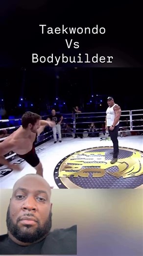 36 reactions | “Taekwondo vs Bodybuilder  Weight class? Gone. Balance? Gone. My man really tried to jump-kick someone who bench presses refrigerators. Soon as he left the ground, it was over—dude got airmailed out the ring. I don’t even know if Taekwondo teaches punches, but I do know I’m not trying to fight nobody with traps bigger than my head. Nah man… this matchup was never fair.” | Todd D Matthews | Facebook