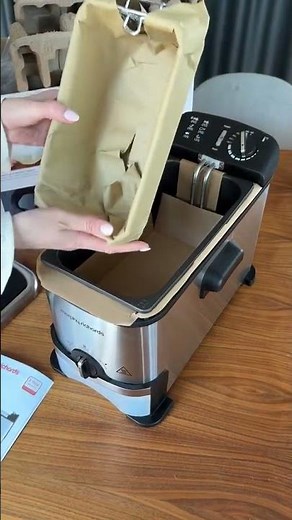Unboxing our deep fat fryer! 🍟✨ #morphyrichards #loveyourmorphy #deepfatfryer