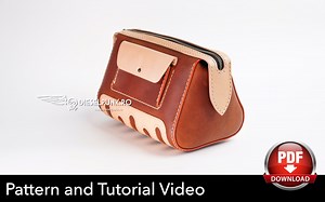 Dopp Kit Pattern - Toiletry Bag Pattern - Leather DIY - Pdf Download - Leather Pattern - Groomsmen Bag Pattern - Leather Bag Template - Etsy