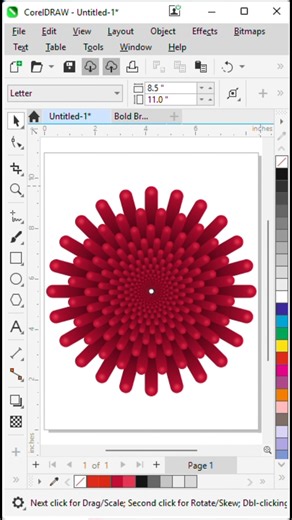 CREATE Amazing Radial Abstract Designs in CorelDRAW NOW #coreldraw #trending #art