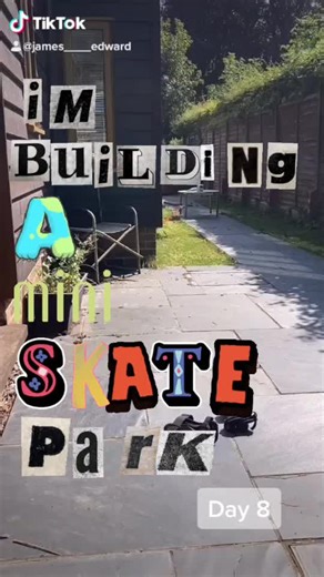 I’m building a mini skate park in my back yard #day8 #fyp #diy #build #skatepark #learnontiktok #dayinthelife #summersport #xyzbca
