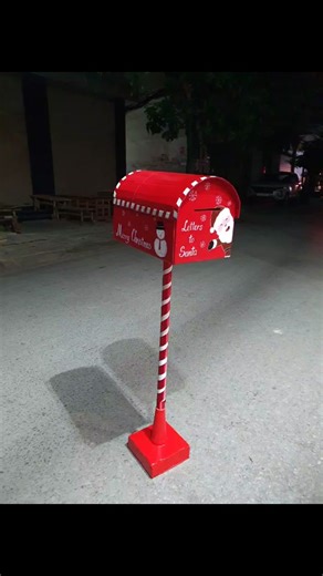 Santa Mailbox 🎅📫 #CapCut #Christmas #merrychristmas #handmade #diy #decoration #mailbox #santamailbox