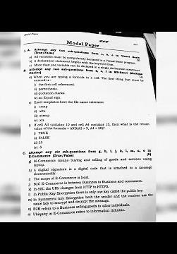 Tybcom sem-6 | Computer System and Application Model paper #questionpaper #tybcom
