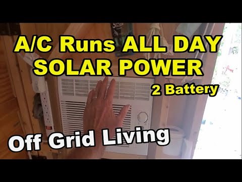 Air Conditioner Runs All Day Off Solar Panel, Solar Energy Projects for DIY