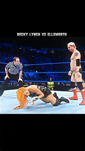 Becky Lynch vs James Ellsworth 😈☠️| Intergender Match 🔥| Smackdown 2017 🥵 Edit