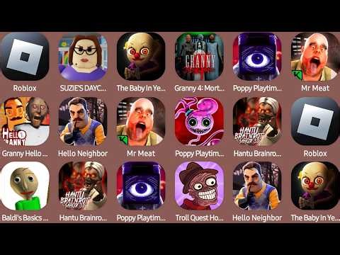 Roblox,Suzie's Daycare Escape,The Baby In Yellow,Hello Neighbor,Poppy Playtime Chapter 5...