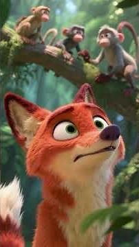 The Fox and The Lion Story with Moral | English Short Story for Kids - Learn English