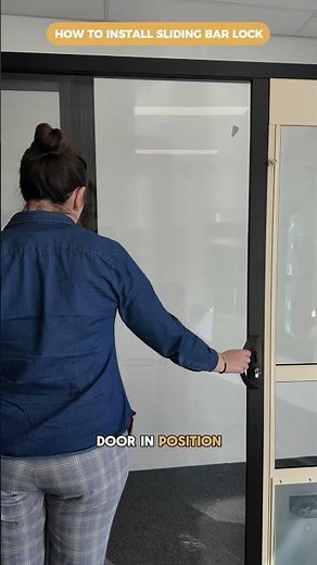 SLIDING BAR LOCK INSTALL | GLASS PATIO PET DOOR